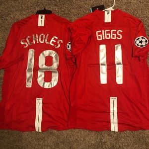 Manchester United 2007 UCL Final Giggs/Scholes